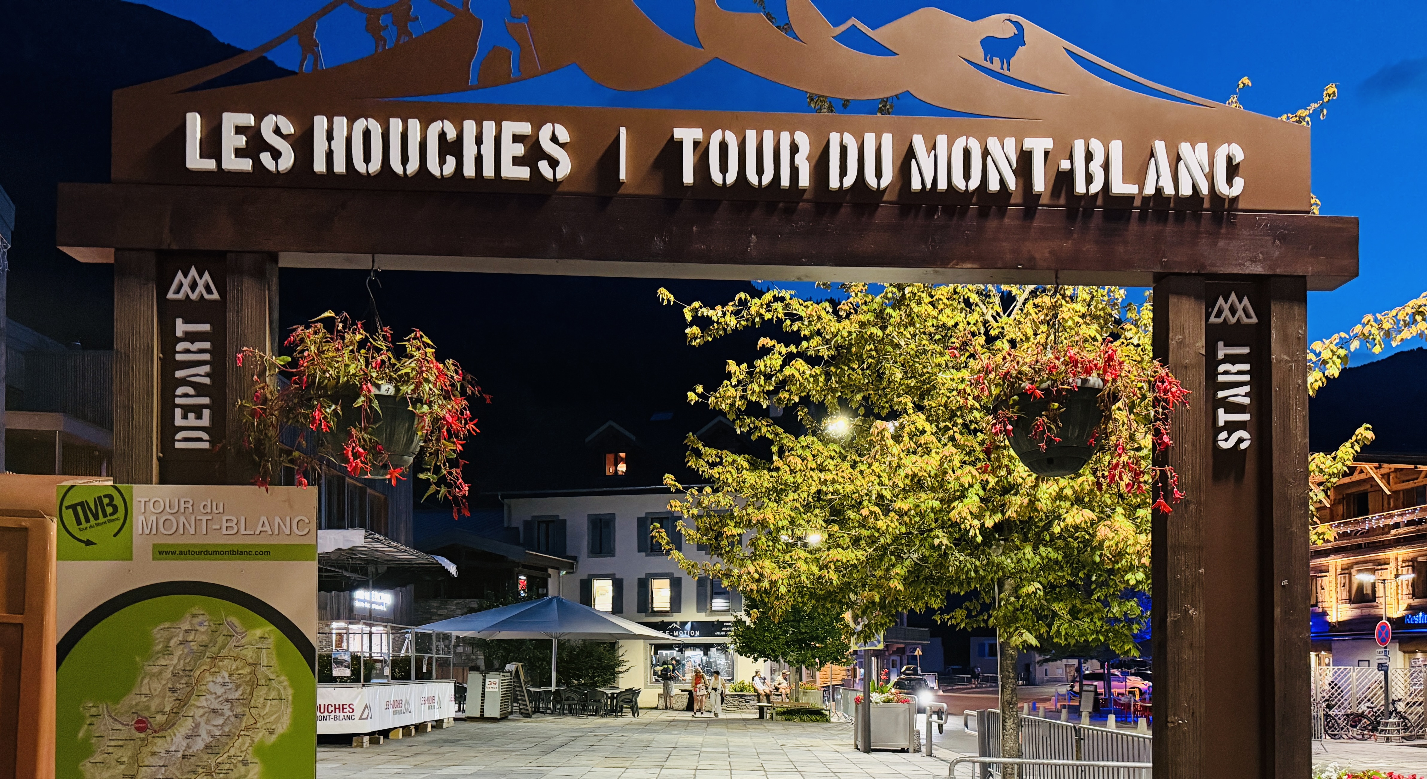 Start of Tour du Mont Blanc